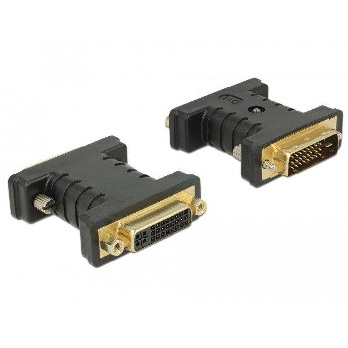DeLOCK Adapter DVI 24+1 (macho) > DVI 24+5 (hembra) Negro