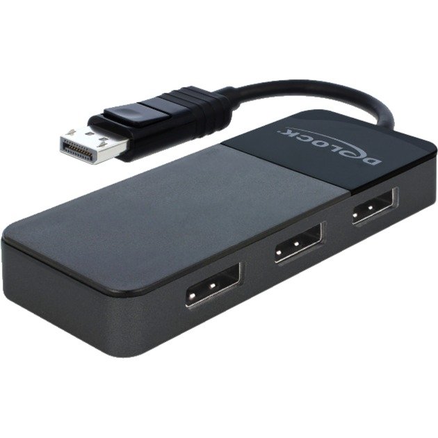 DeLOCK DisplayPort Splitter 1.4 1x DisplayPort > 3x DisplayPort Negro