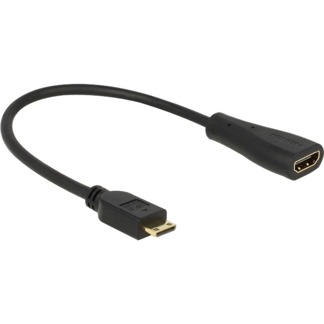 DeLOCK Kabel HDMI mini C macho > HDMI-A hembra Negro