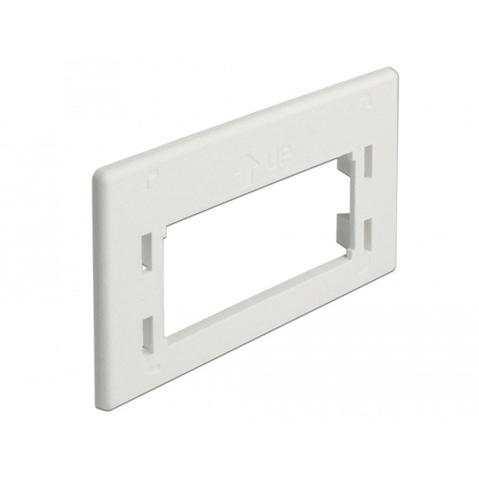 DeLOCK Keystone Adapterplatte Blanco
