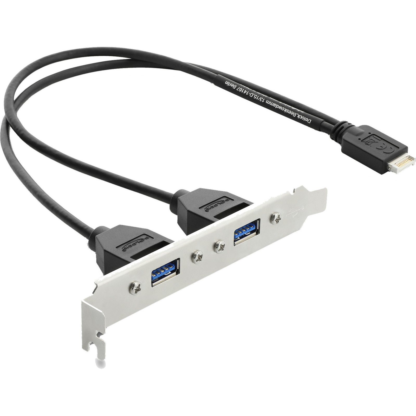 DeLOCK Slotblech USB Typ-E > 2x USB 3.0