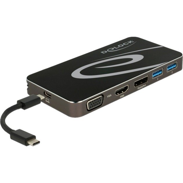 DeLOCK USB Type-C 3.2 Dockingstation Negro