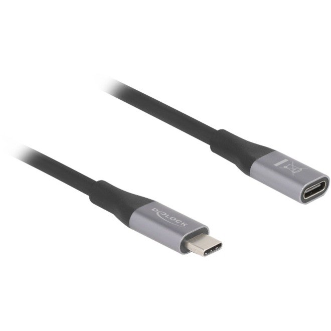 DeLOCK USB4 Gen 3x2 Verlängerungskabel 40 Gbps Negro