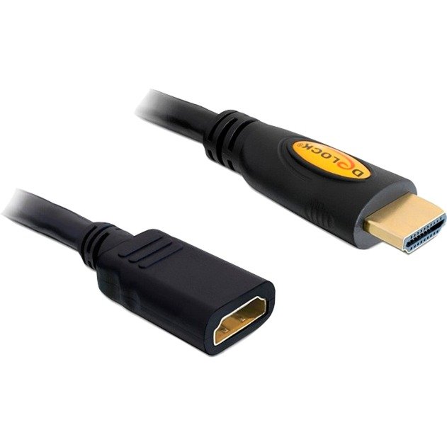 DeLOCK Verlängerungskabel High Speed HDMI con Ethernet Negro