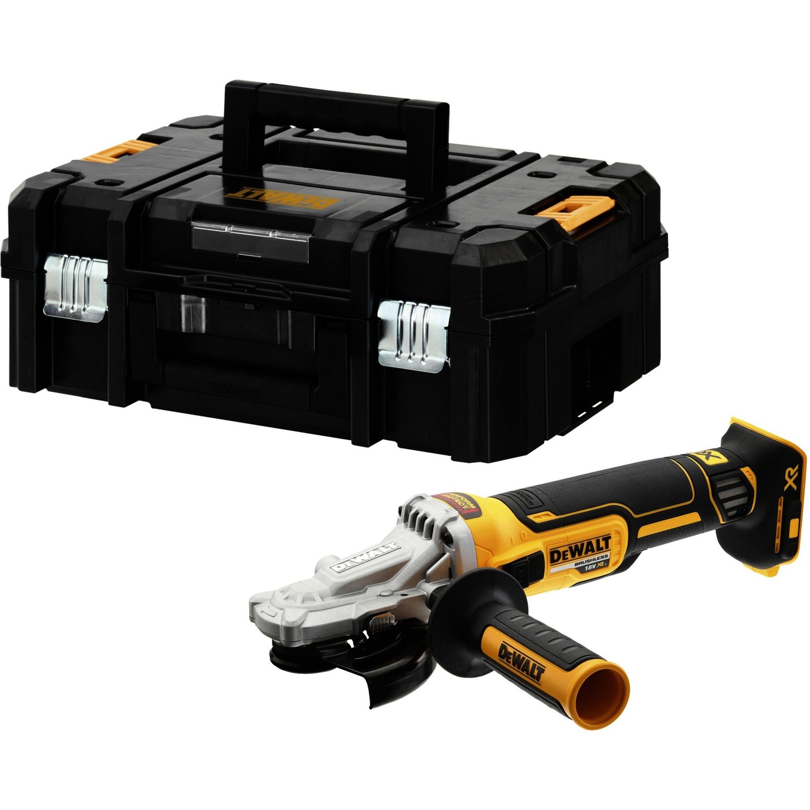 DEWALT Akku-Flachkopf-Winkelschleifer DCG405FNT Negro