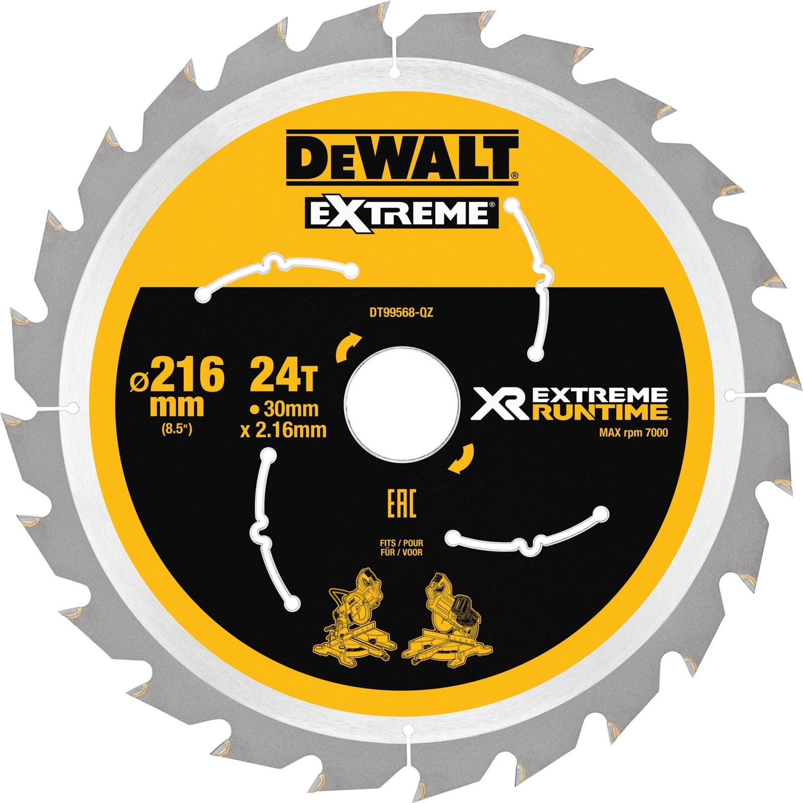 DEWALT Kreissägeblatt XR EXTREME RUNTIME DT99568