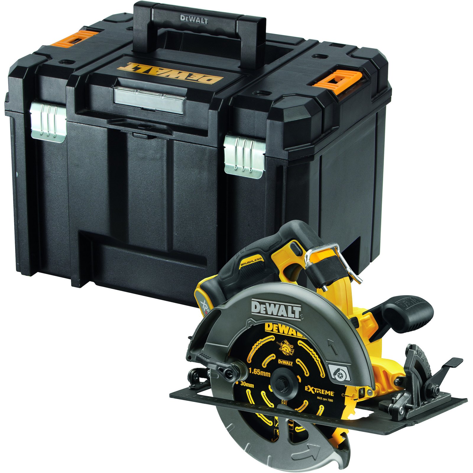 DEWALT XR FLEXVOLT Akku-Handkreissäge DCS578NT Amarillo