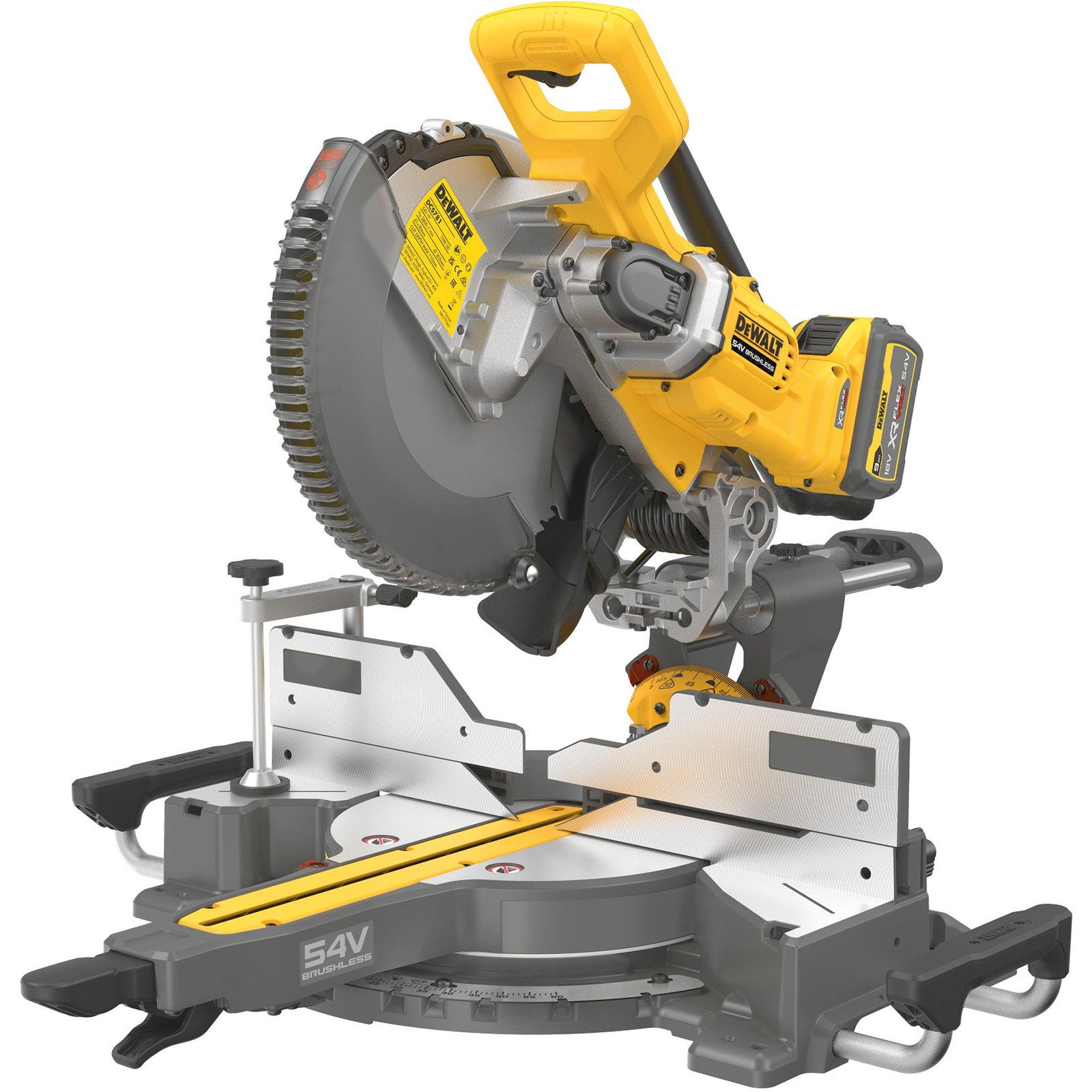 DEWALT XR FLEXVOLT Akku-Paneelsäge DCS781X2 Amarillo