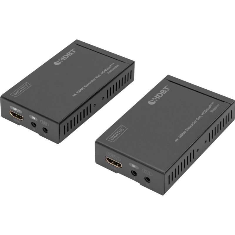 Digitus 4K HDBaseT HDMI Extender Set Negro