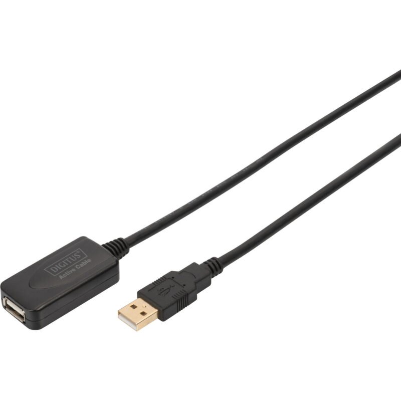 Digitus Aktives USB 2.0 Verlängerungskabel Negro