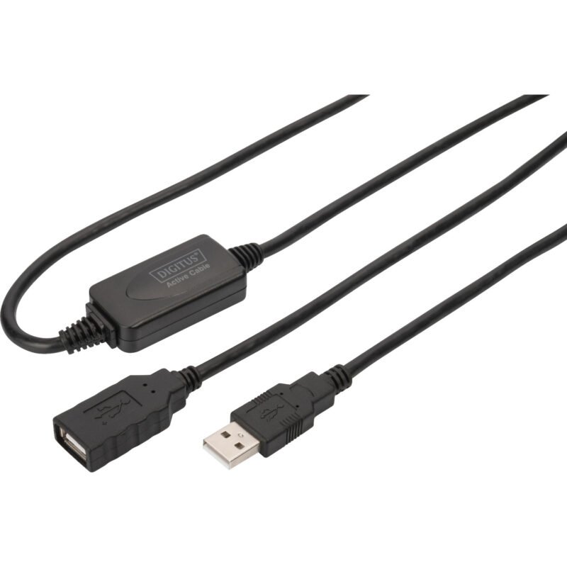 Digitus Aktives USB 2.0 Verlängerungskabel Negro