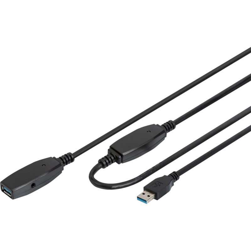 Digitus Aktives USB 3.2 Gen 1 Verlängerungskabel Negro