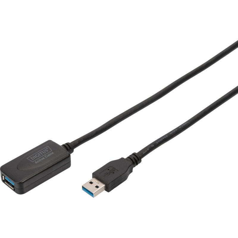 Digitus Aktives USB 3.2 Gen 1 Verlängerungskabel Negro