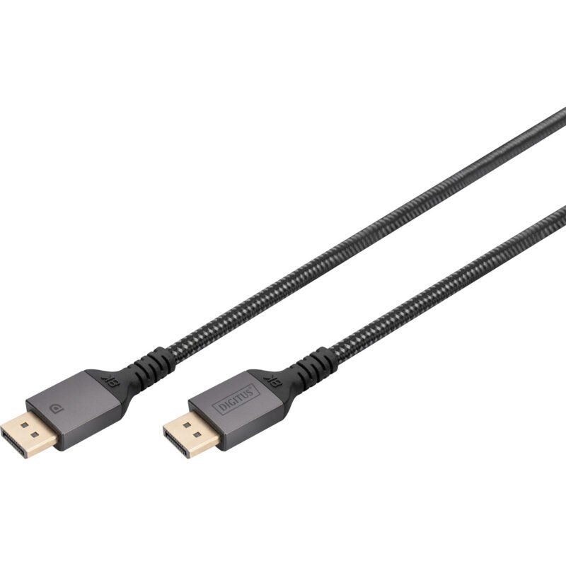 Digitus DisplayPort 1.4 Premium conexiones Negro