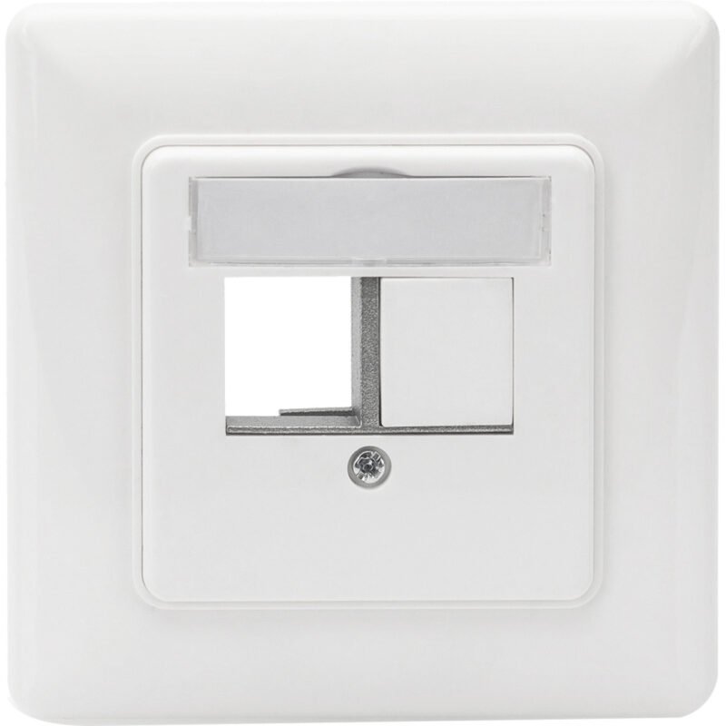 Digitus Frontplatte y Einbaurahmen para Multimedia / Keystone Module Blanco