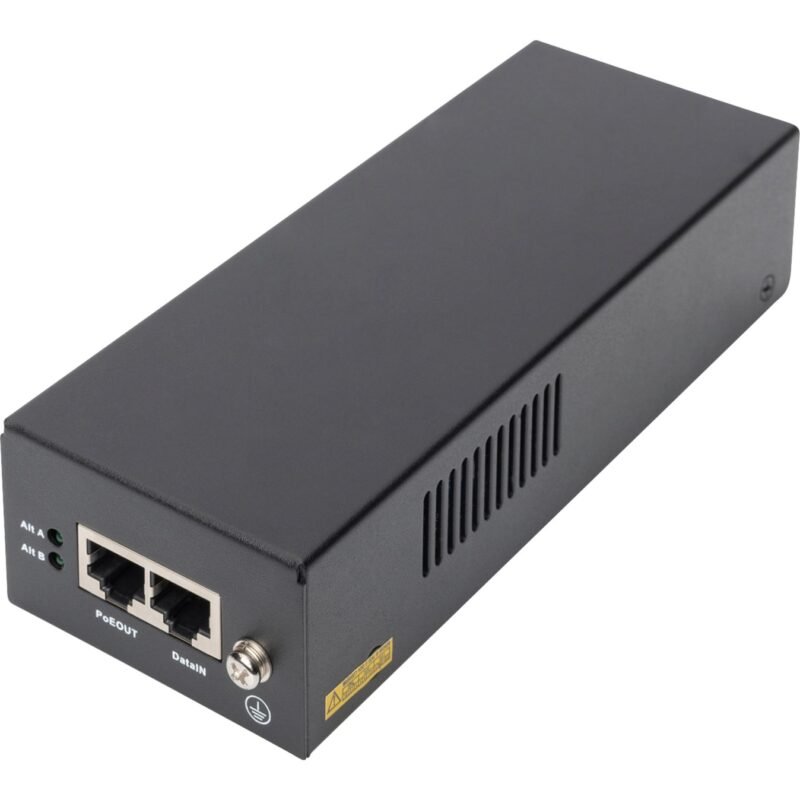 Digitus Gigabit Ethernet PoE++ Injektor Negro