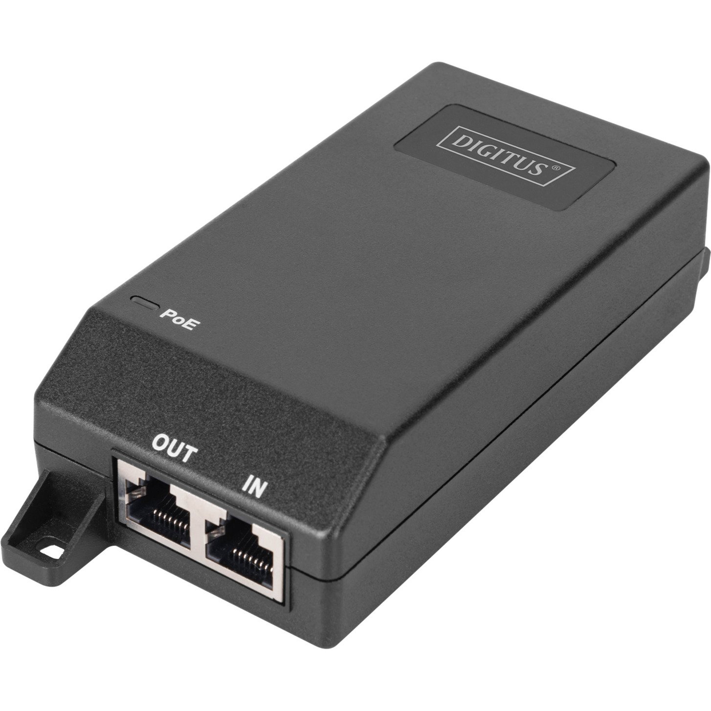Digitus Gigabit Ethernet PoE+ Injektor Negro