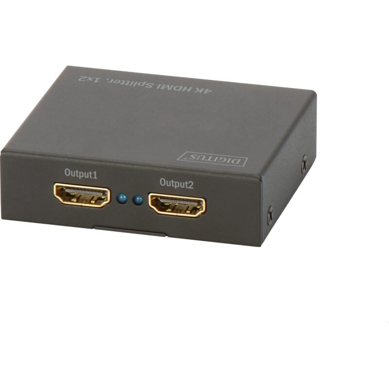 Digitus HDMI Splitter 4K UHD 1x HDMI > 2x HDMI Negro