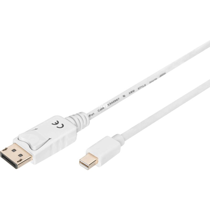 Digitus mini-DisplayPort > DisplayPort conexiones Blanco