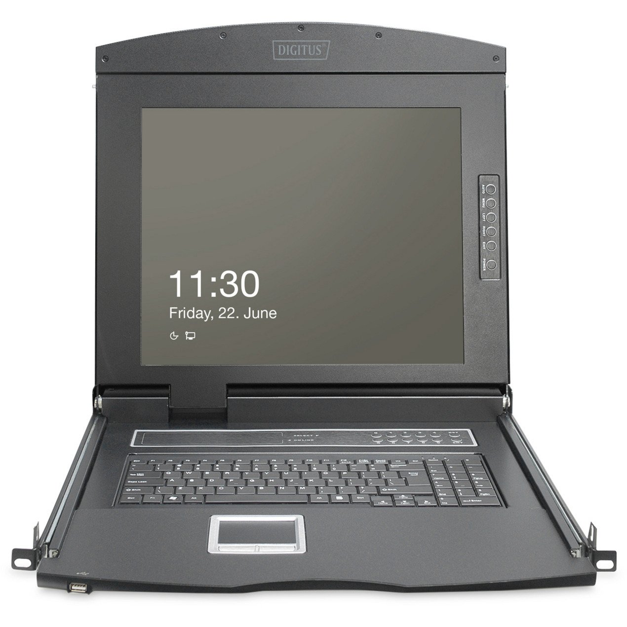 Digitus Modulare HD LCD KVM Konsole con 19" TFT 16 Port Cat 5 Negro - Imagen 2