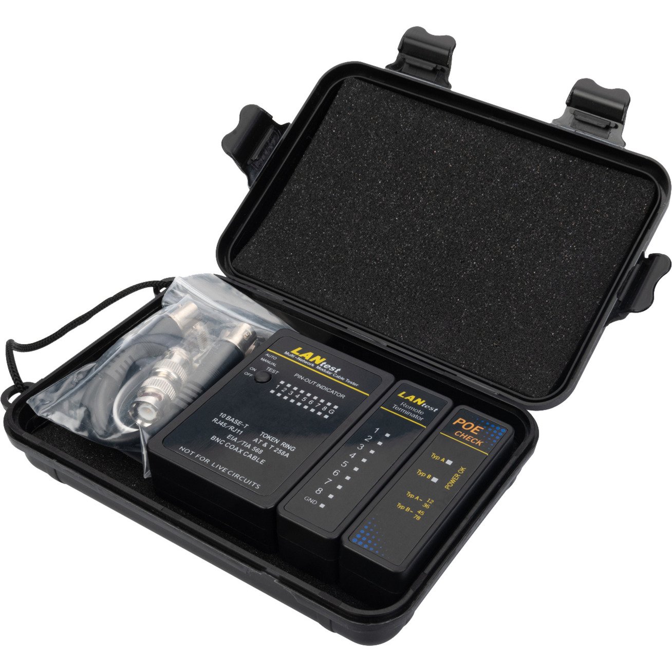 Digitus Netzwerktester y Kommunikationskabeltester Negro
