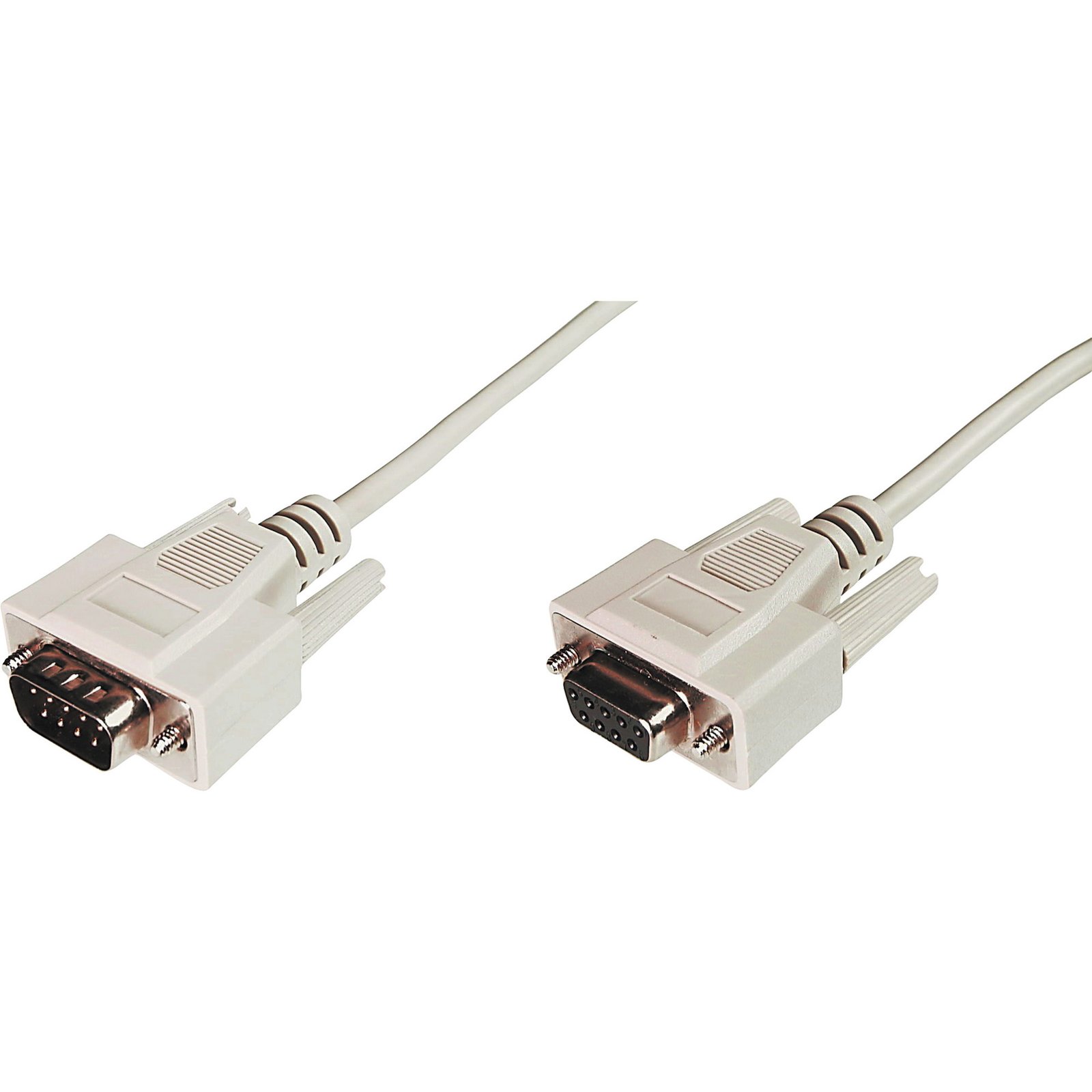 Digitus Serielles Datatransfer Verlängerungskabel Beige