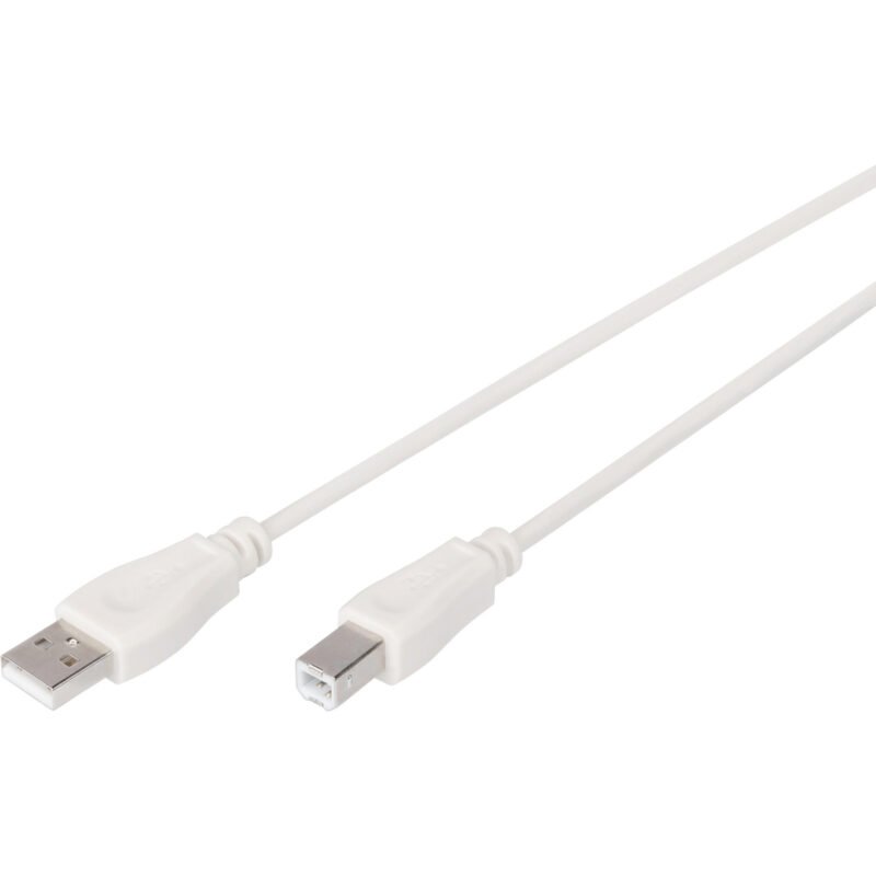 Digitus USB 2.0 conexiones USB-A (macho) > USB-B (macho) Beige