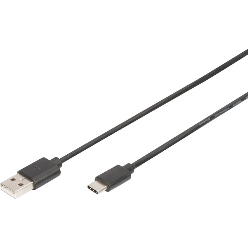 Digitus USB 2.0 conexiones USB-A > USB-C Negro