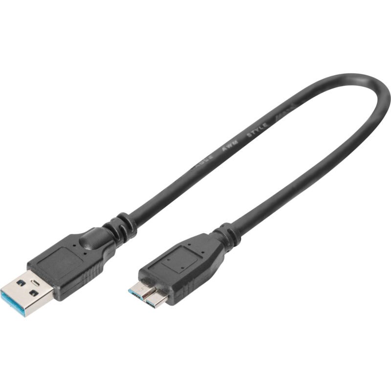 Digitus USB 3.2 Gen 1 conexiones USB-A > Micro USB-B Negro
