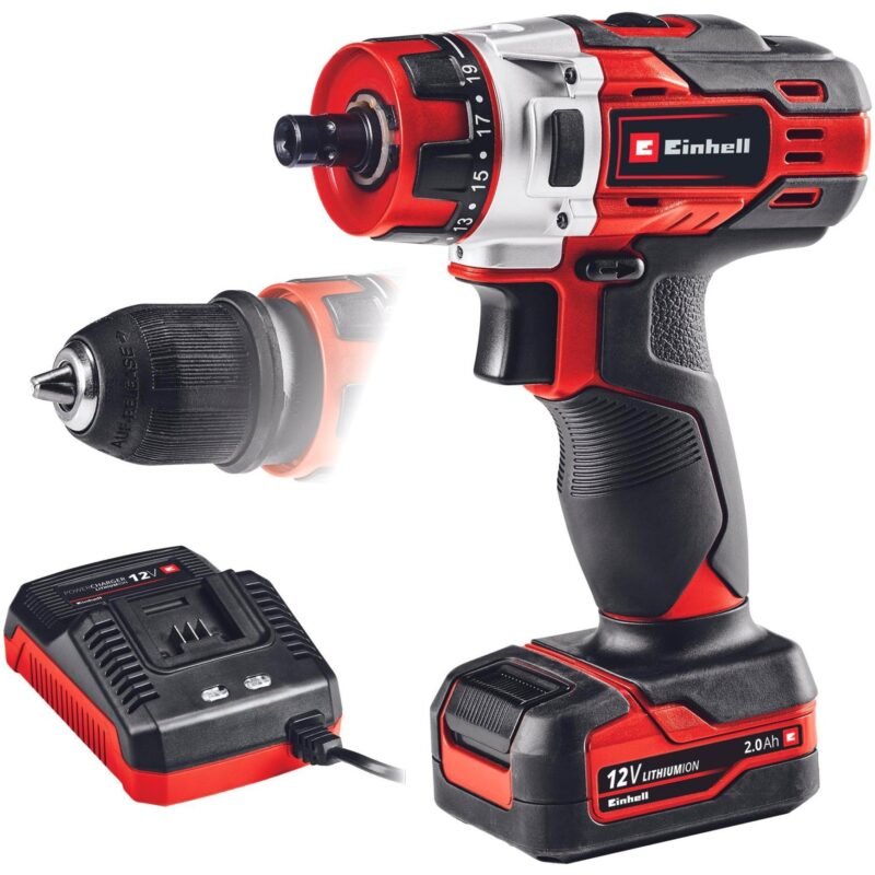 EINHELL Akku-Bohrschrauber TE-CD 12/1 X-Li Rojo