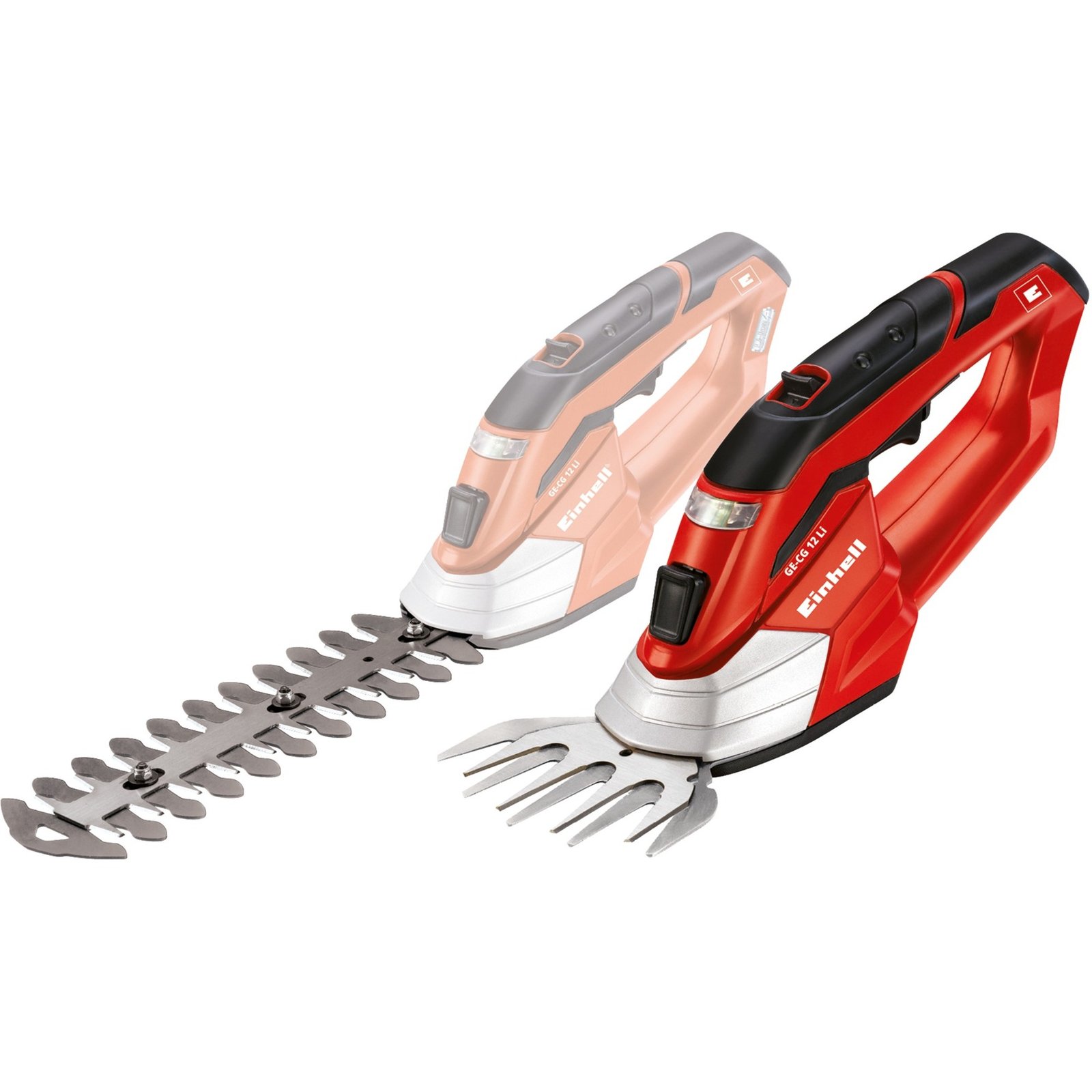 EINHELL Akku-Gras- y Strauchschere GE-CG 12 Li Rojo