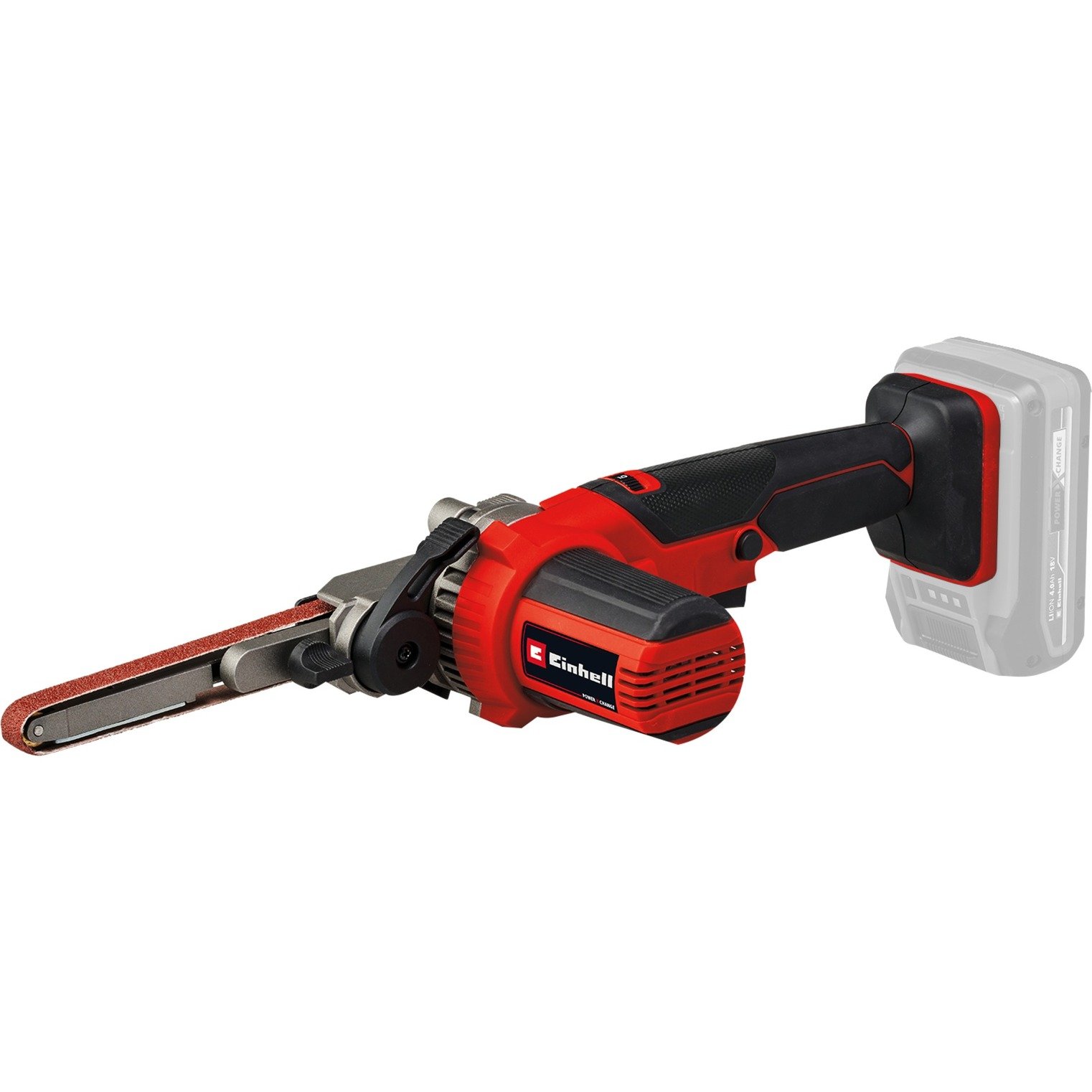EINHELL Power X-Change Akku-Bandfeile TE-BF 18 Li-solo Rojo