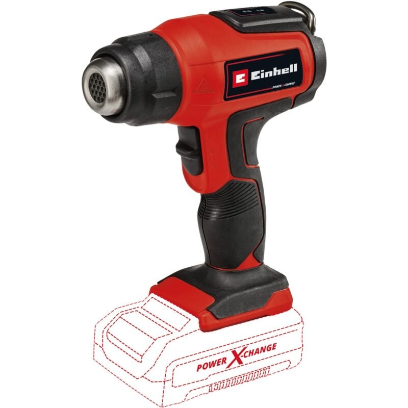 EINHELL Power X-Change Akku-Heißluftpistole TE-HA 18 Li-Solo Rojo