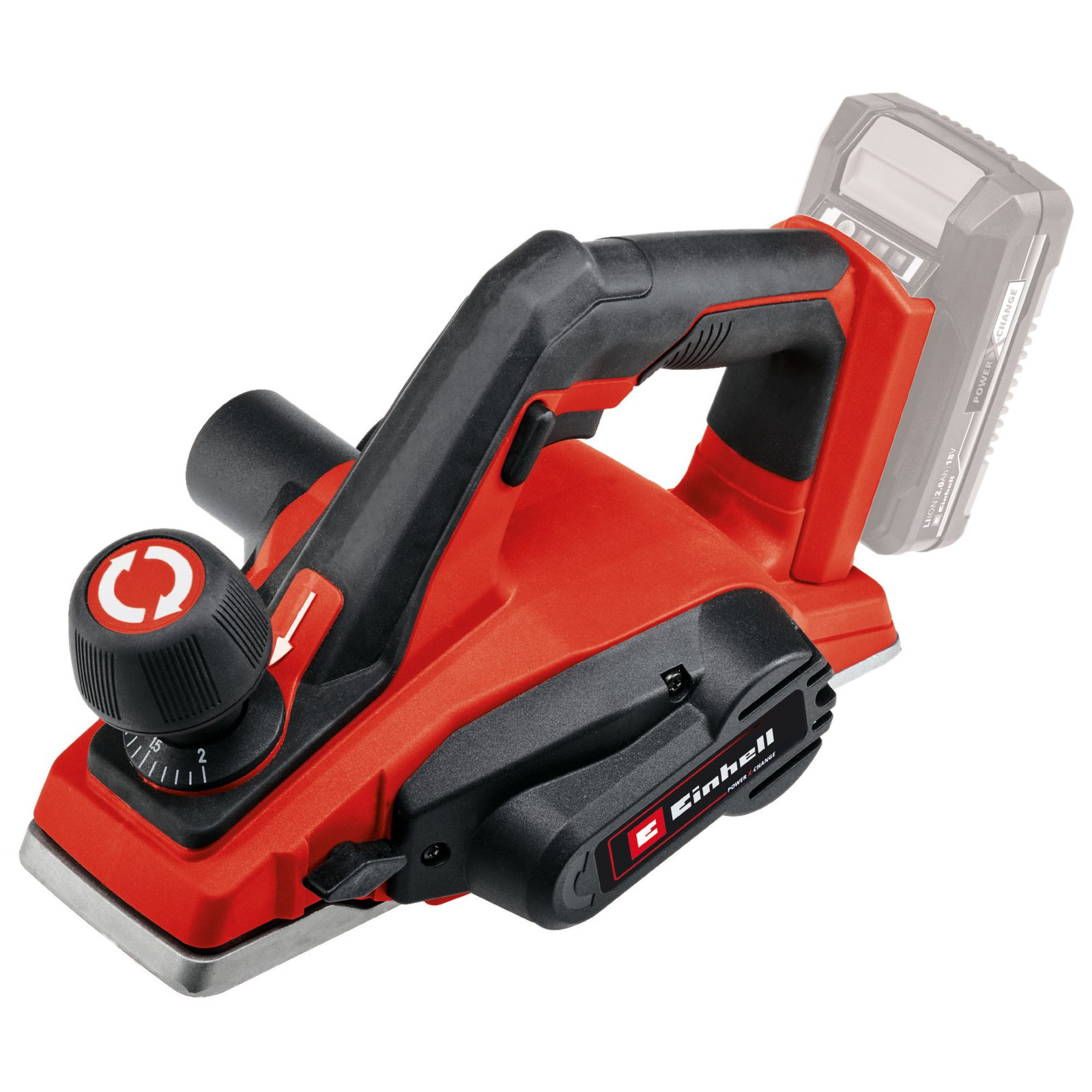 EINHELL Power X-Change Akku-Hobel TE-PL 18/82 Li-Solo Rojo