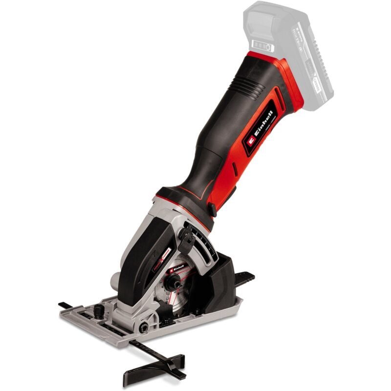 EINHELL Power X-Change Akku-Mini-Handkreissäge TE-CS 18/89 Li-Solo Rojo