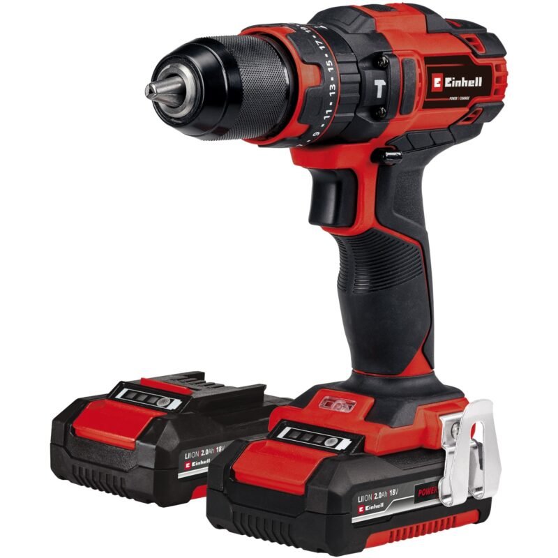 EINHELL Power X-Change Akku-Schlagbohrschrauber TE-CD 18/40 Li-i +64 Rojo