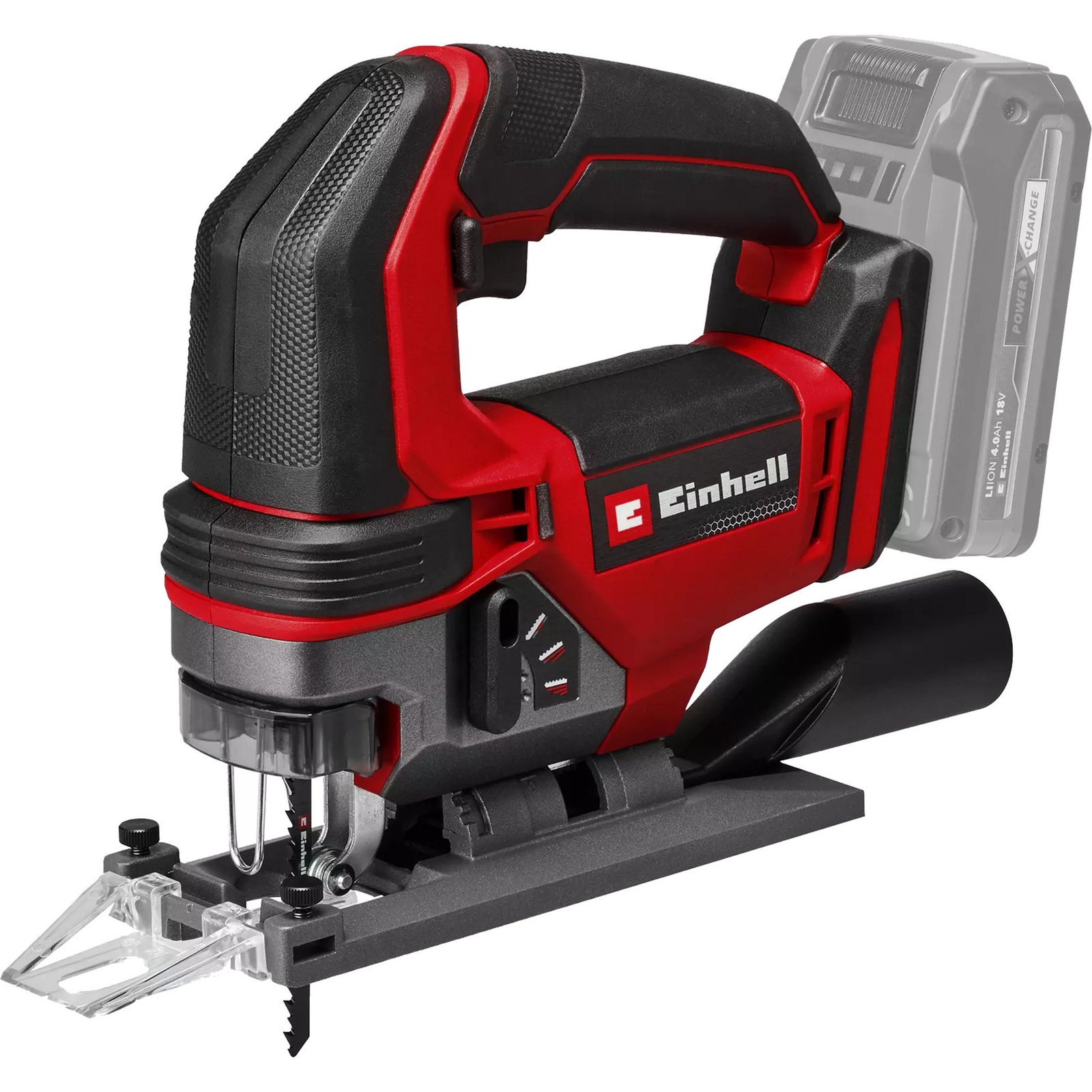 EINHELL Power X-Change Akku-Stichsäge TE-JS 18/100 Li - Solo Rojo