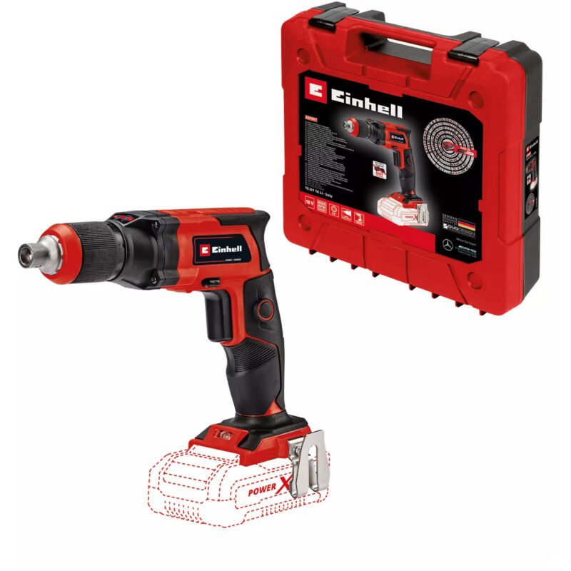 EINHELL Power X-Change Akku-Trockenbauschrauber TE-DY 18 Li-Solo Rojo