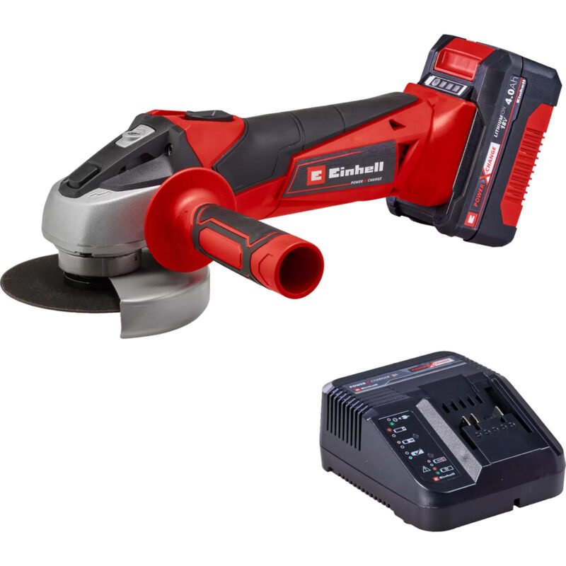 EINHELL Power X-Change Akku-Winkelschleifer TC-AG 18/115 Li Kit Rojo