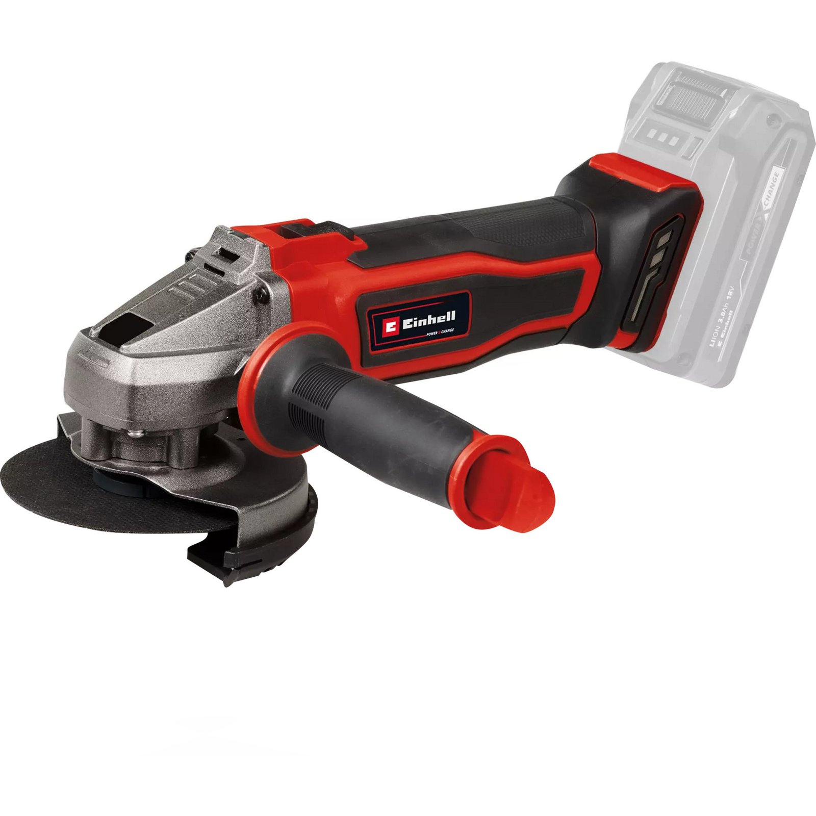 EINHELL Power X-Change Akku-Winkelschleifer TE-AG 18/125-2 Li - Solo Rojo