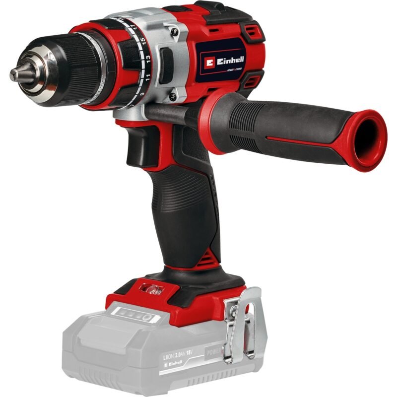 EINHELL Professional Akku-Bohrschrauber TP-CD 18/80 Li BL-Solo Rojo