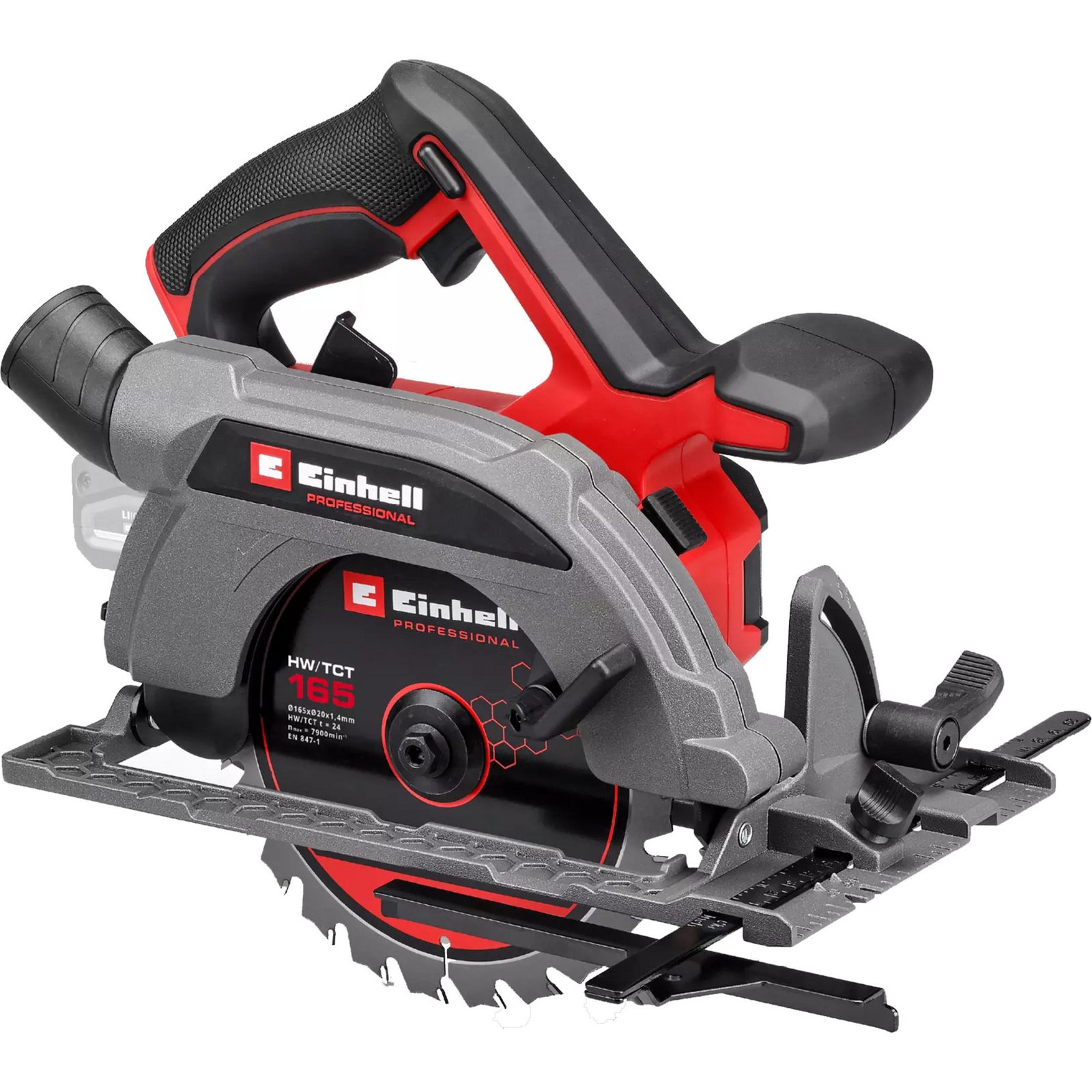 EINHELL Professional Akku-Handkreissäge TP-CS 18/165 Li BL - Solo Rojo