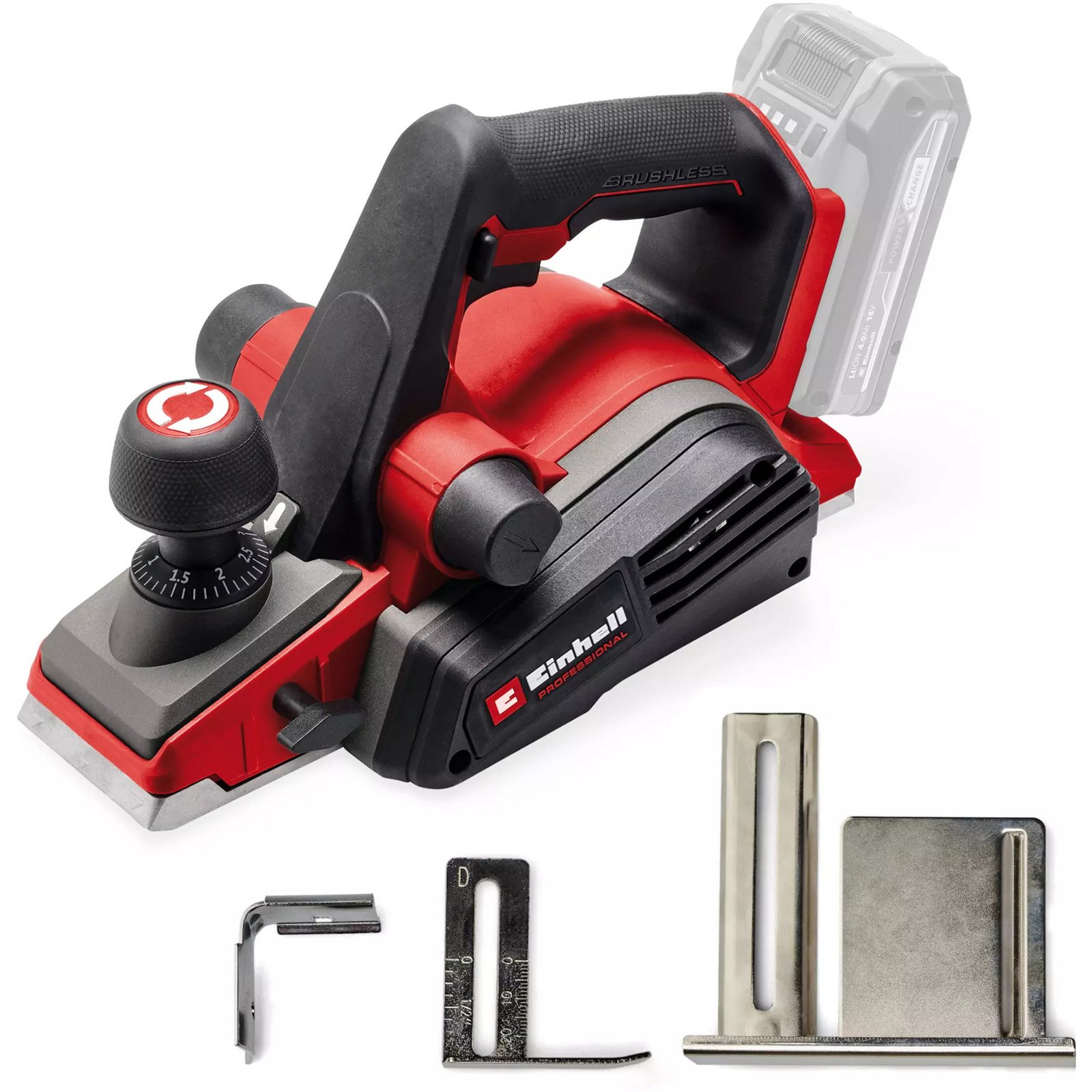 EINHELL Professional Akku-Hobel TP-PL 18/3 Li BL-Solo Rojo