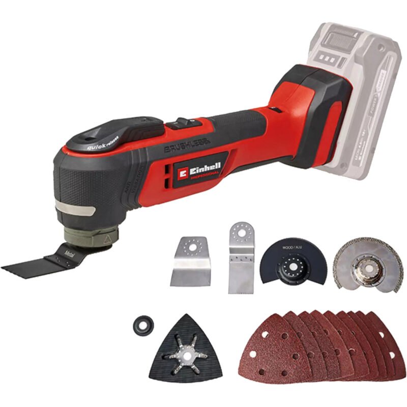 EINHELL Professional Akku-Multifunktions-Werkzeug TP-MG 18 Li BL-Solo Rojo