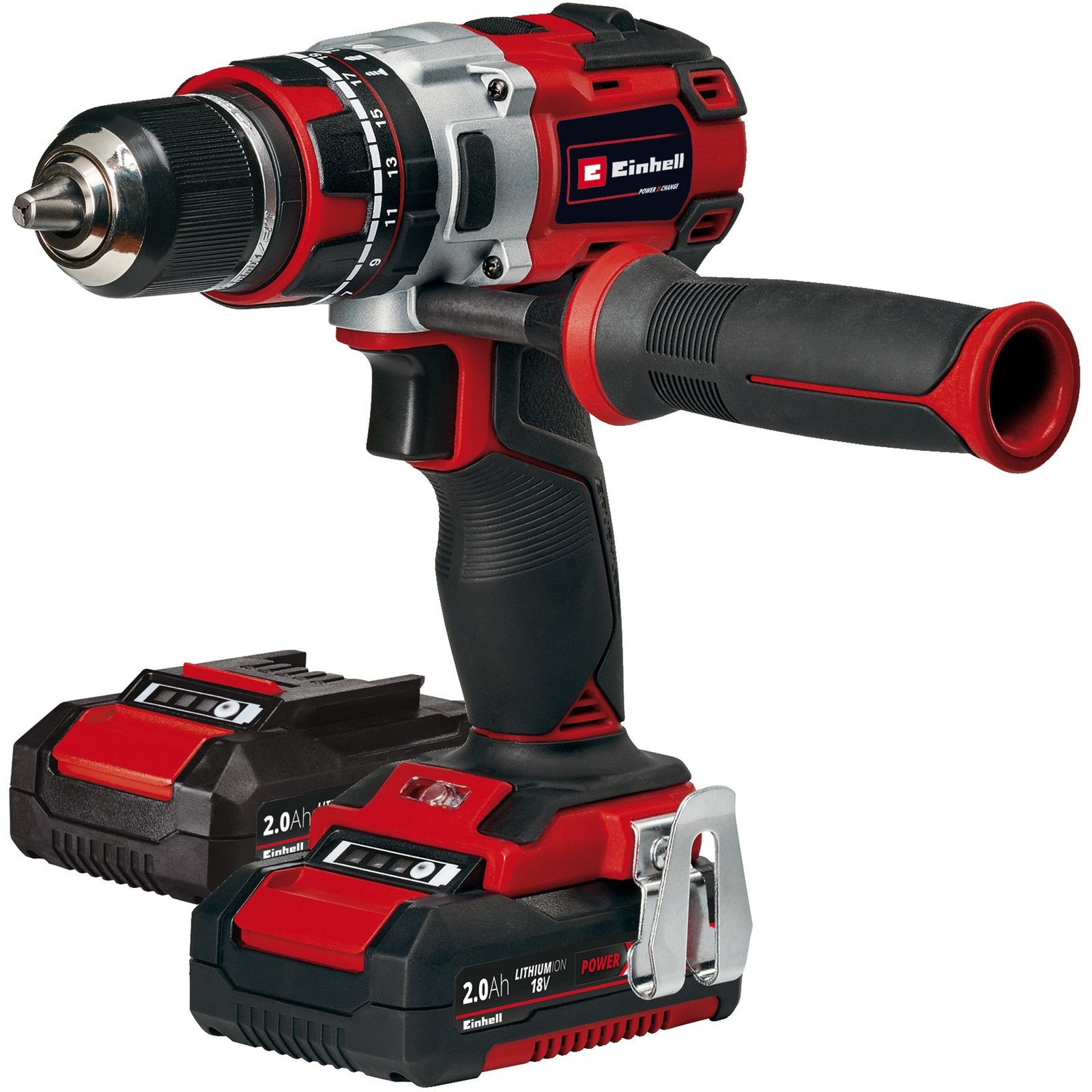 EINHELL Professional Akku-Schlagbohrschrauber TE-CD 18 Li i BL Rojo