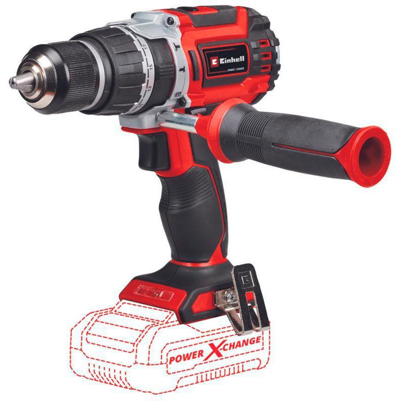 EINHELL Professional Akku-Schlagbohrschrauber TP-CD 18/60 Li-i BL - Solo Rojo