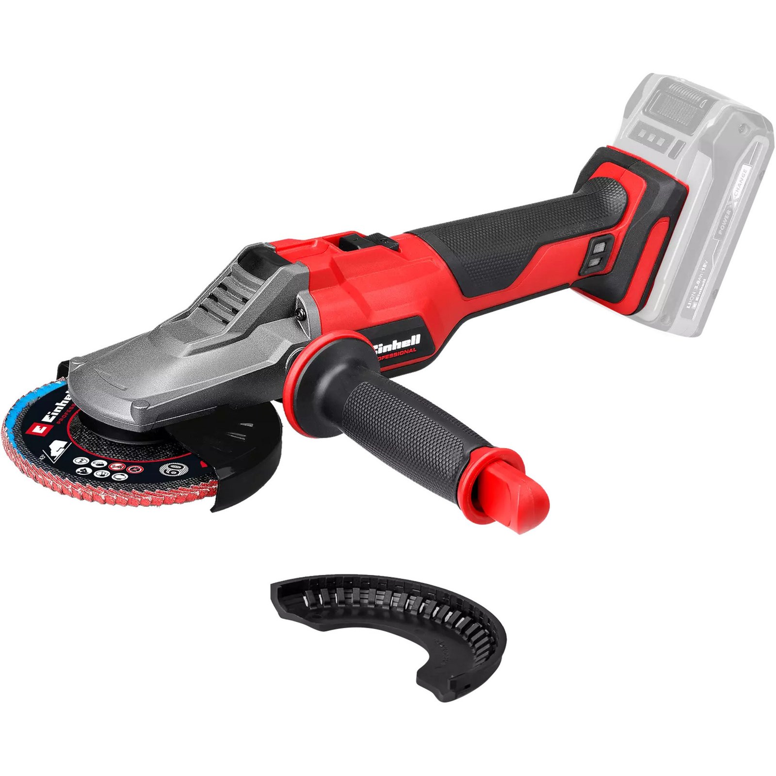EINHELL Professional Akku-Winkelschleifer TP-AG 18/125 F Li BL - Solo Rojo