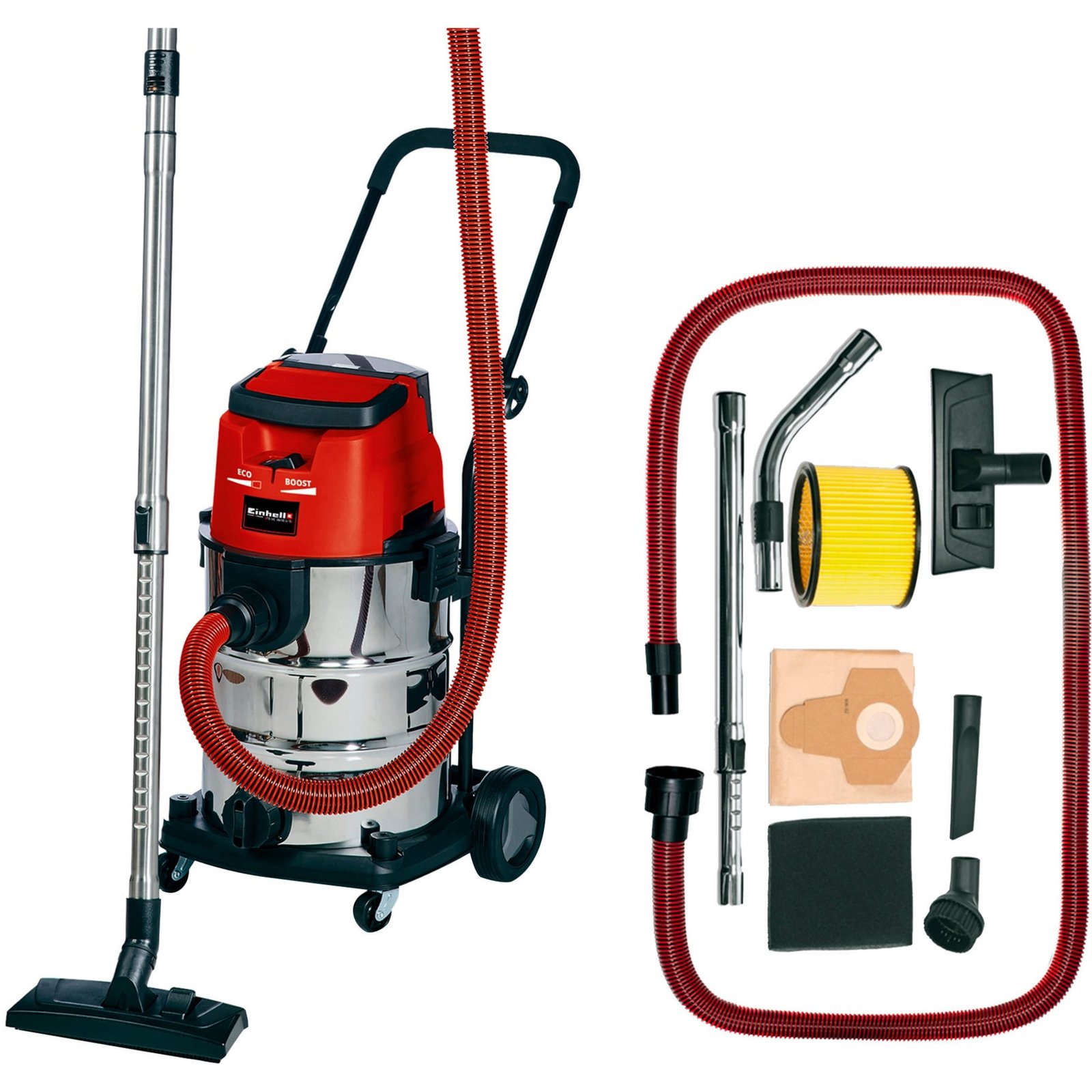 EINHELL TE-VC 36/30 Li Rojo
