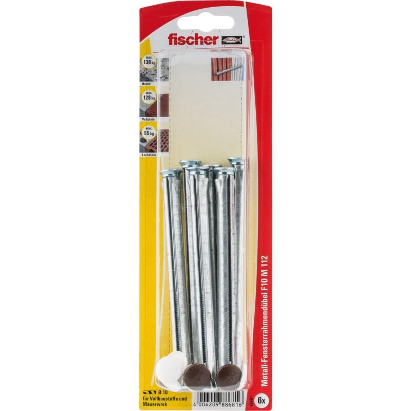 fischer Fensterrahmendübel F 10 M 112 Plata