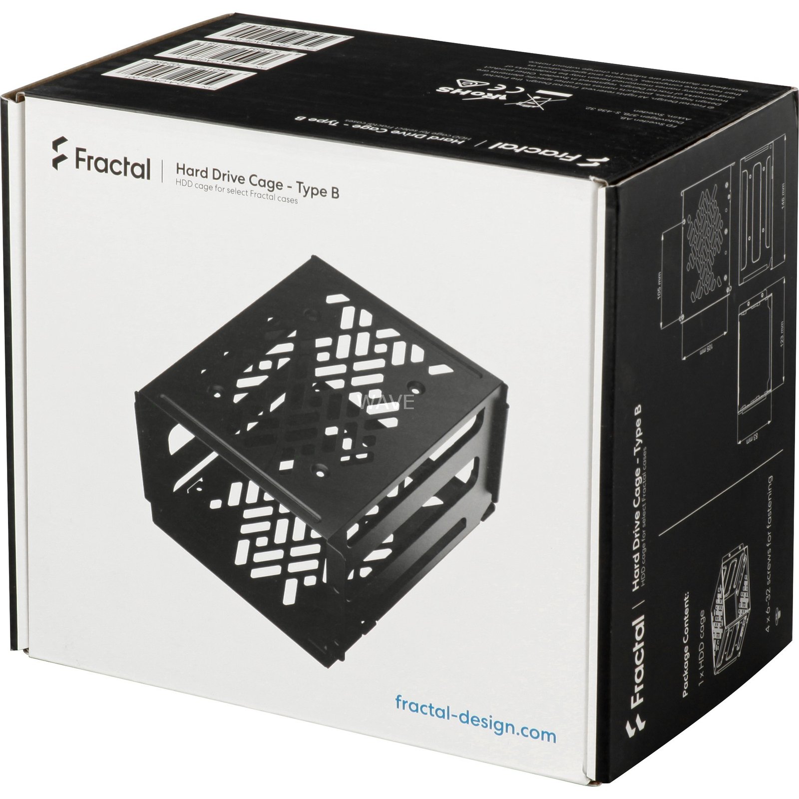 Fractal Design HDD Cage Kit Typ B Negro - Imagen 4